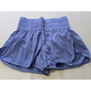Free People FP Movement Women's Size Large‎ Shorts Athletic Blue Periwinkle